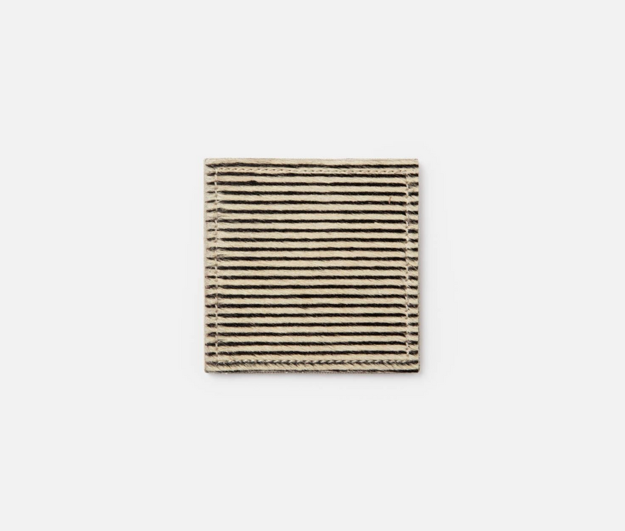 Arlo Coasters / Brown Candy Striped