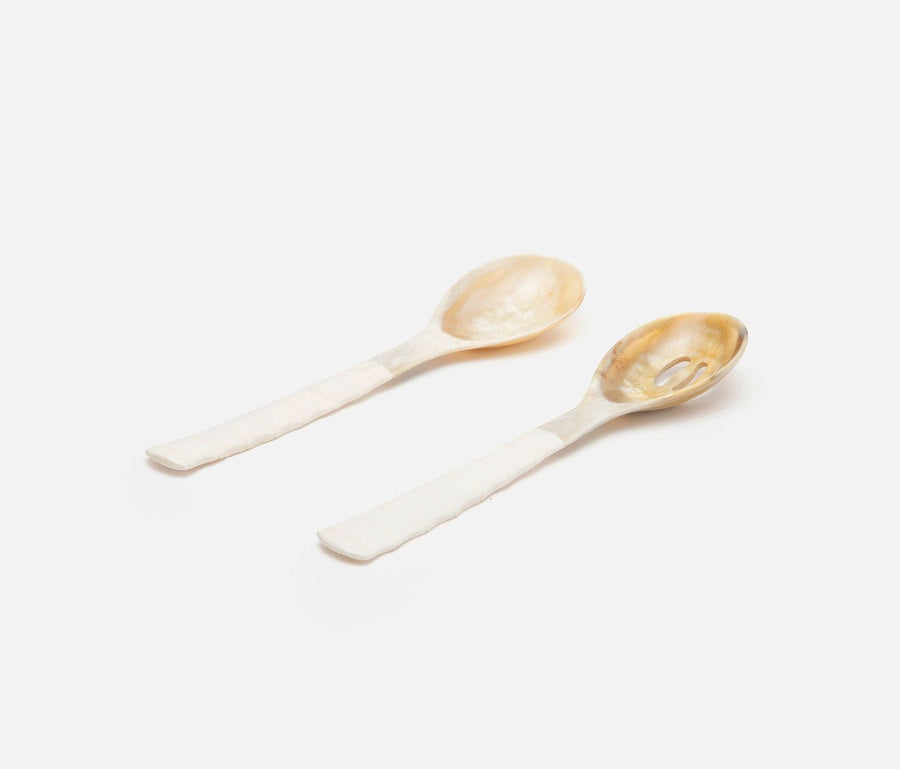 Halette Natural 2-Piece Serving Spoon Set