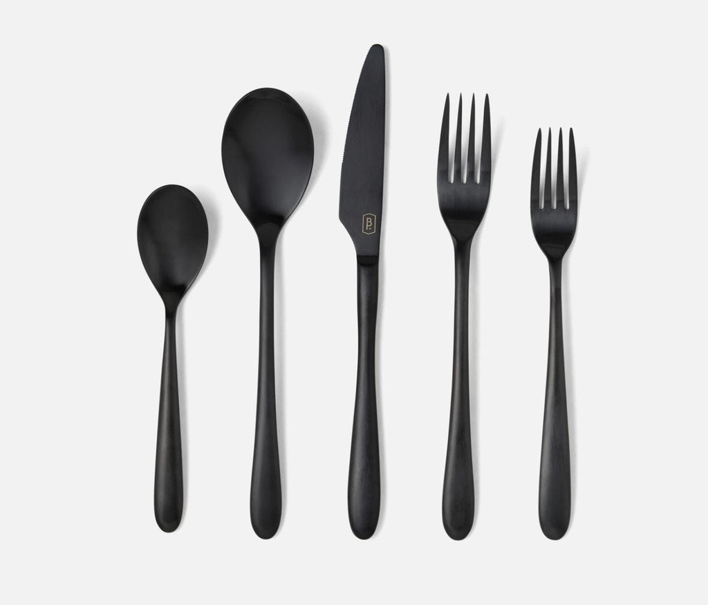 Lilia Matte Black Flatware (Set of 5)