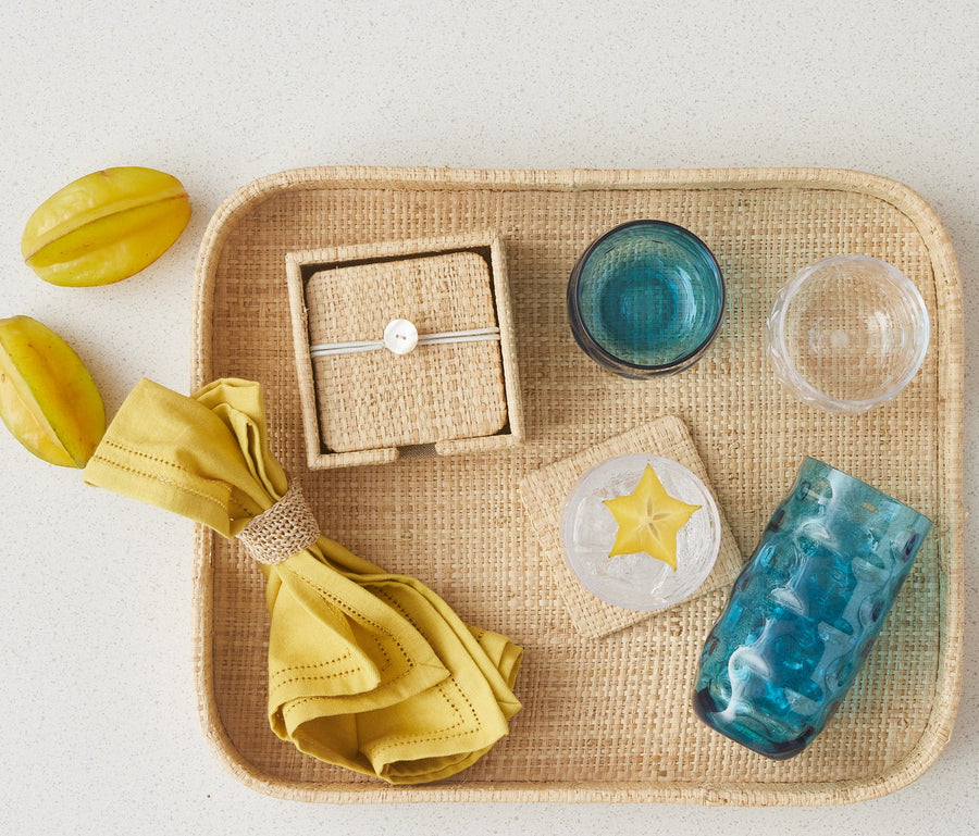 Barth Natural Tray Rectangular Raffia