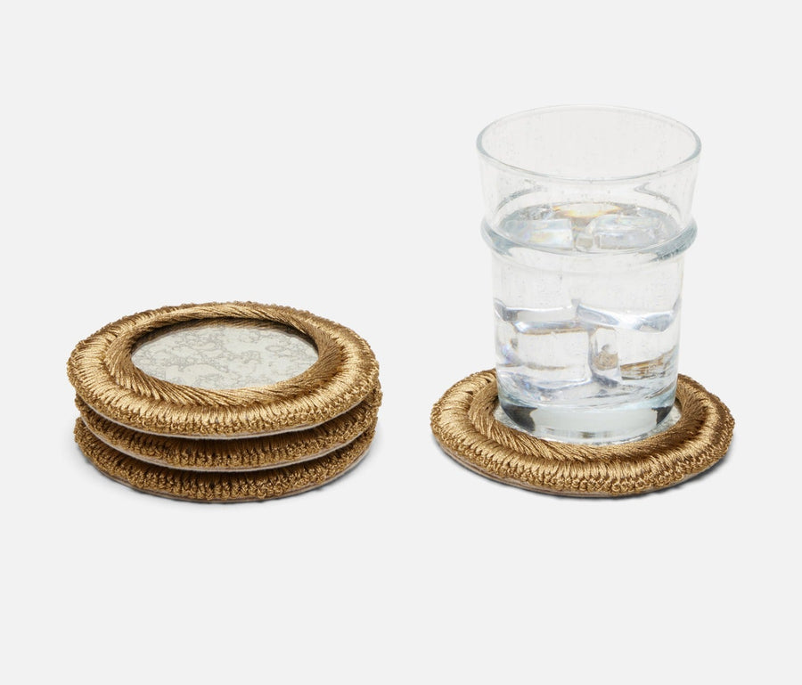 Helen Gold/Antiqued Coasters