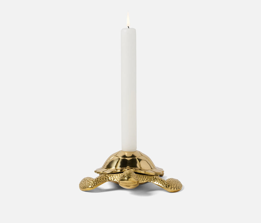 Bishop Polished Gold Candle Holder