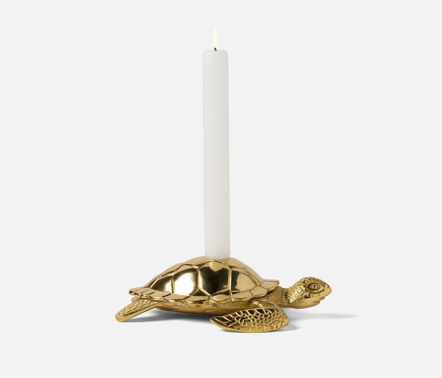 Bishop Polished Gold Candle Holder