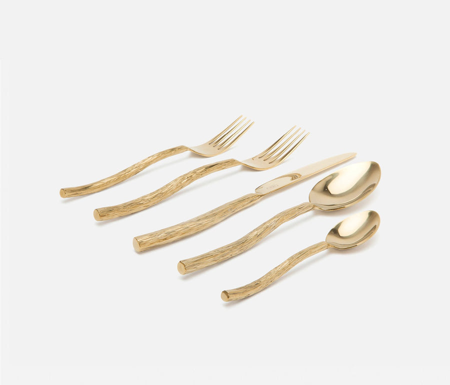 Danele Polished Gold Flatware Set