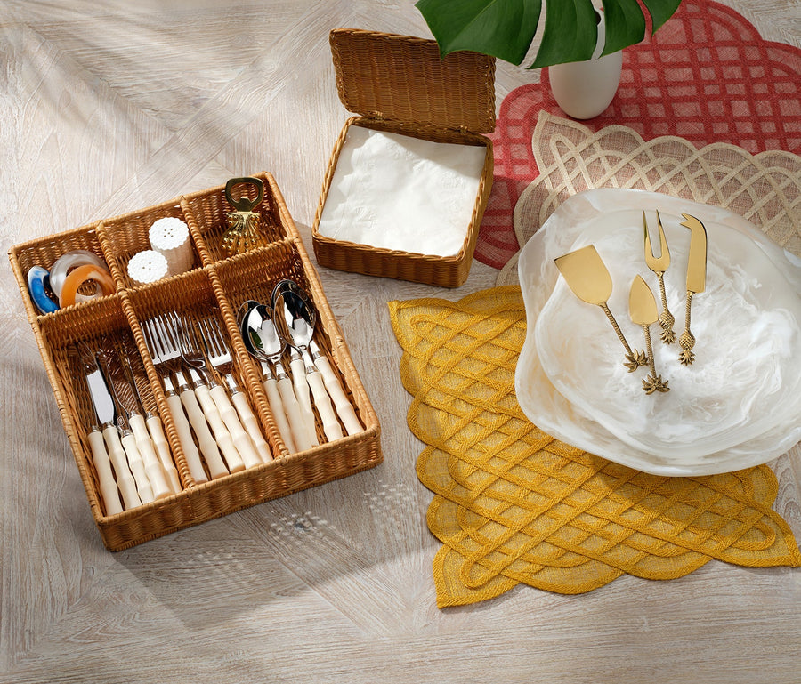 Tansy Amber Swirled Napkin Ring