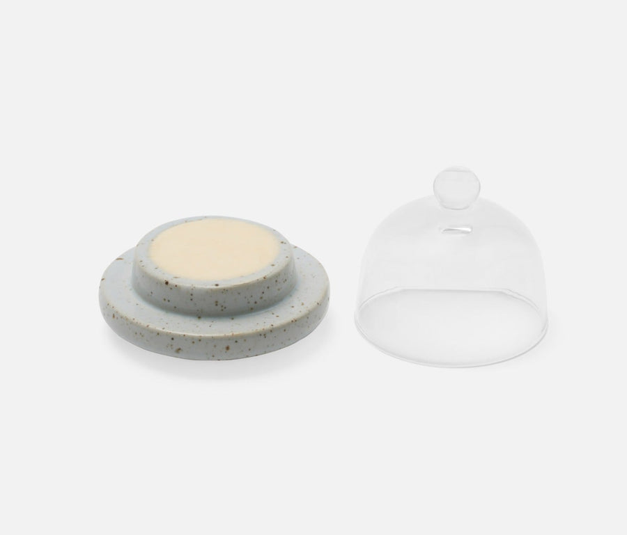 Marcus White Salt Glaze Butter Dish