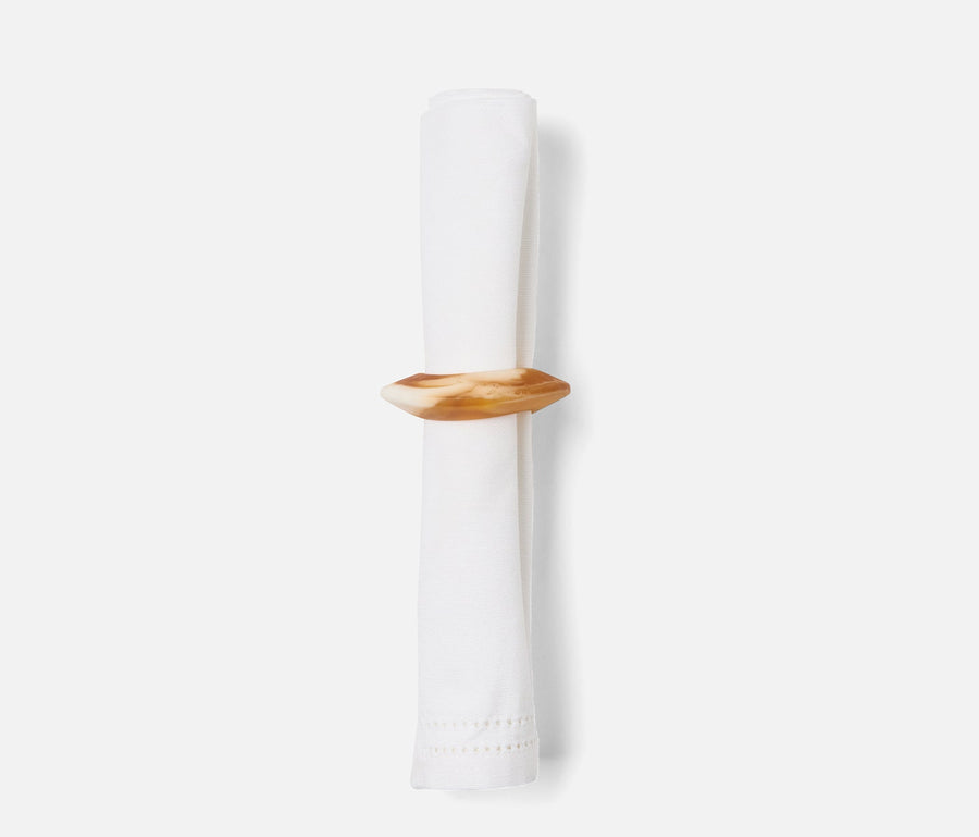 Tansy Amber Swirled Napkin Ring