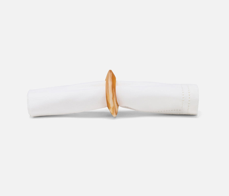Tansy Amber Swirled Napkin Ring