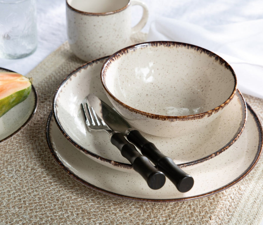 Montecito Dark Brown Flatware Set