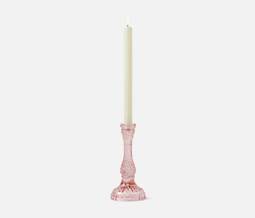 Amal Pink Candle Holder, Set of 3