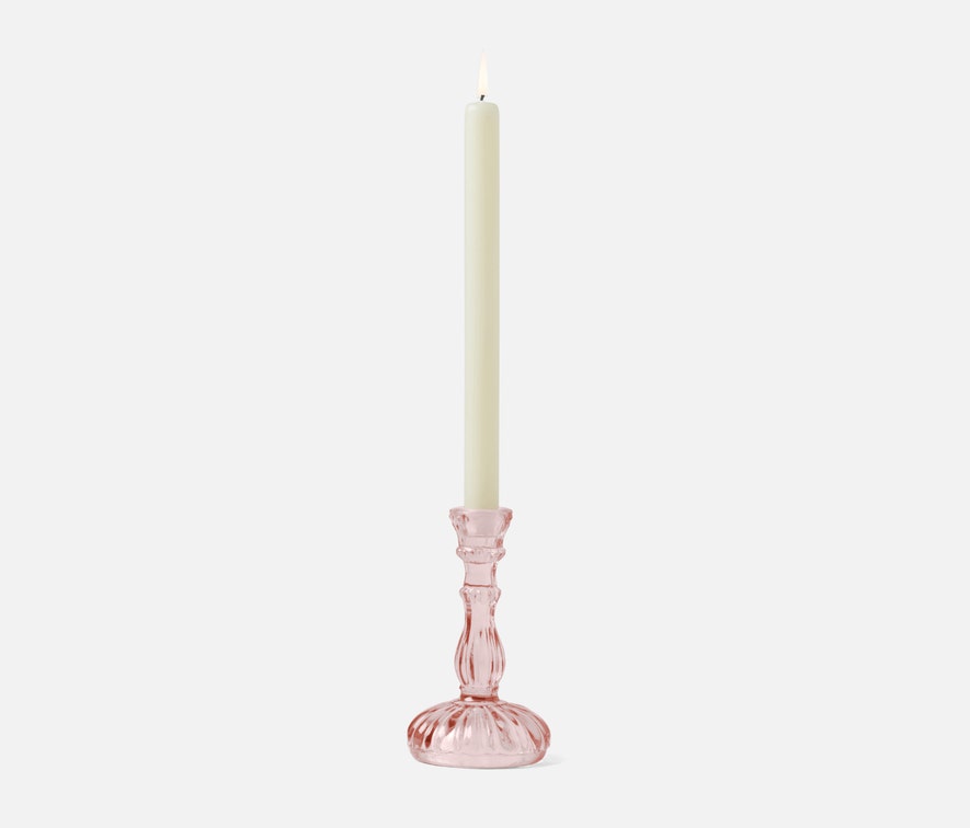 Amal Pink Candle Holder, Set of 3