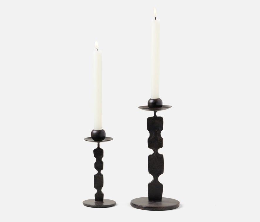 Quentin Round Base Candle Holders, Set of 2