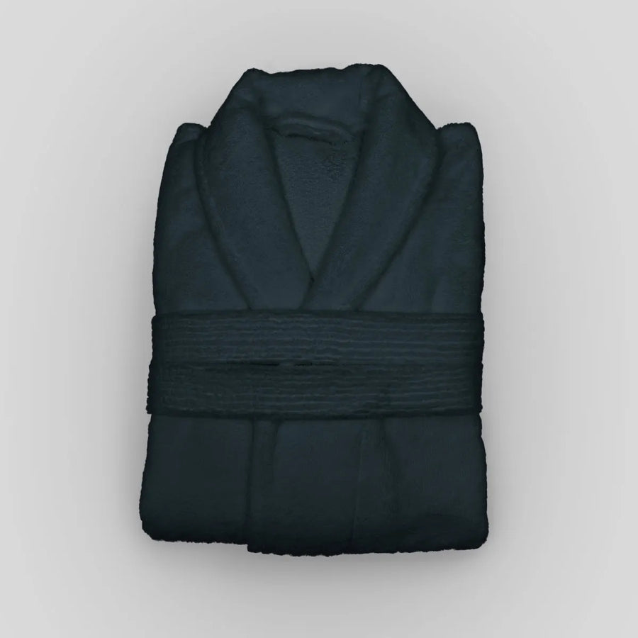 Fluffy Black Bath Robe