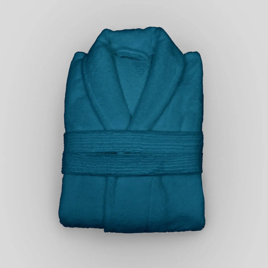 Fluffy Blue Bath Robe