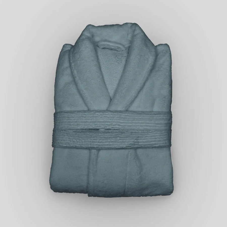 Fluffy Grey Bath Robe