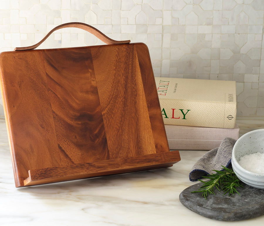 Arwen Natural Acacia Recipe Stand