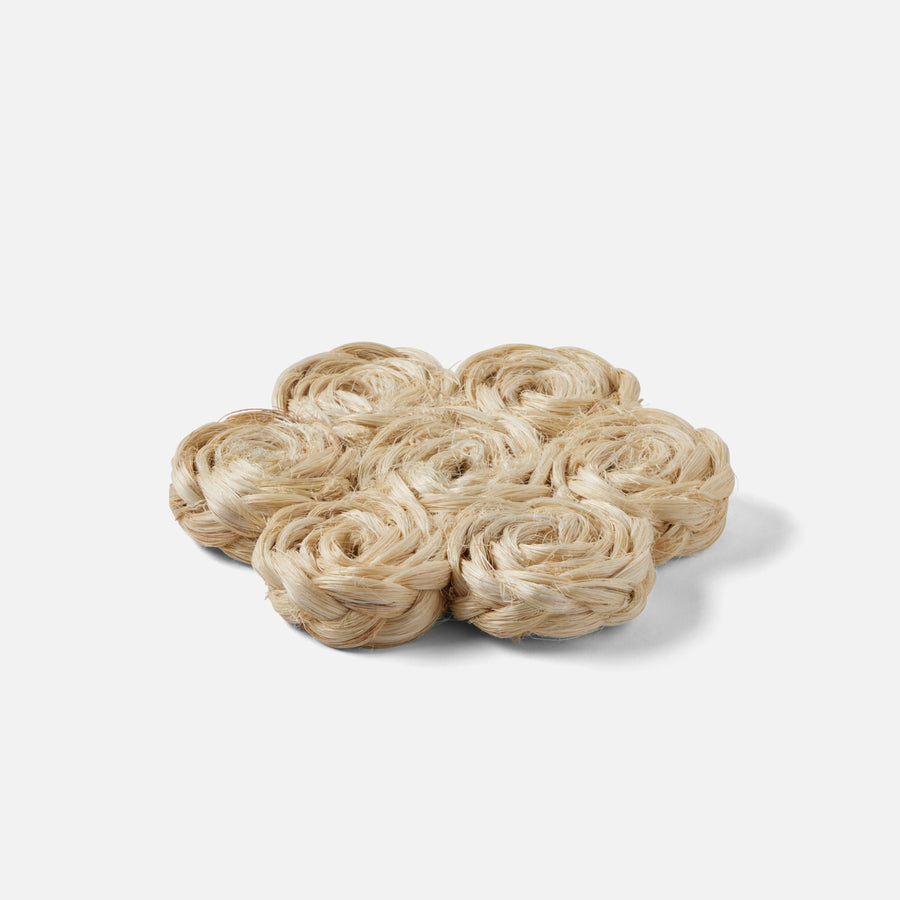 Keenan Bleached Bubbles Pot Trivets Abaca