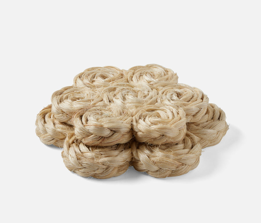 Keenan Bleached Bubbles Pot Trivets Abaca