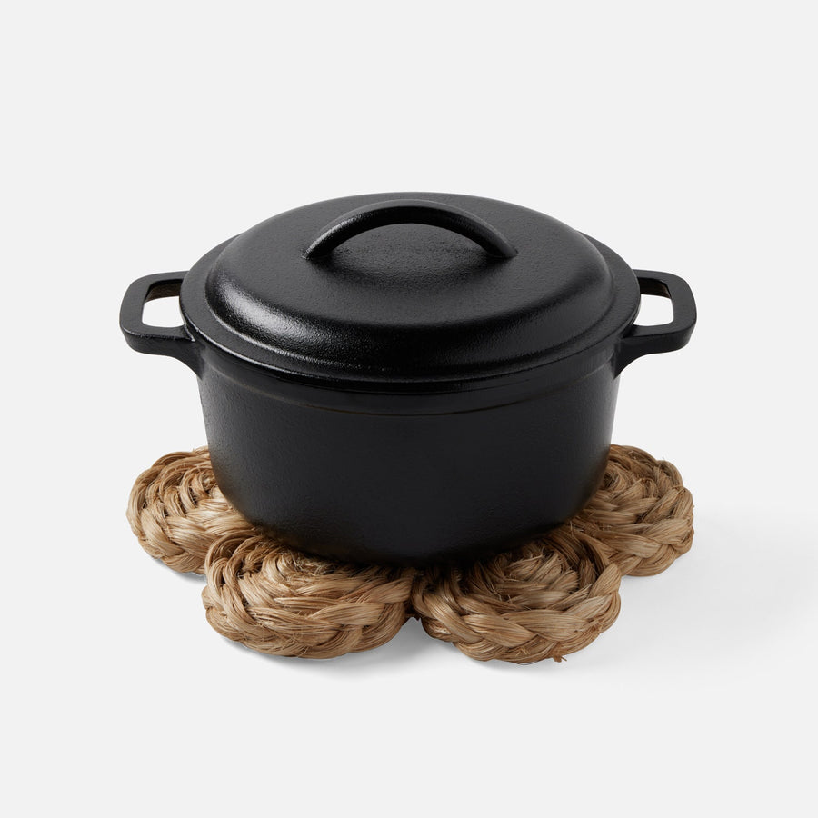 Keenan Natural Bubbles Pot Trivets Abaca