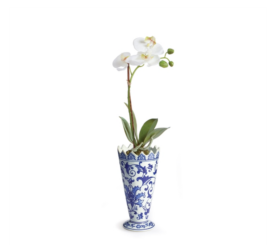 BARCLAY BUTERA DYNASTY FLORAL VASE drop-in - Liliann Rey For The Home