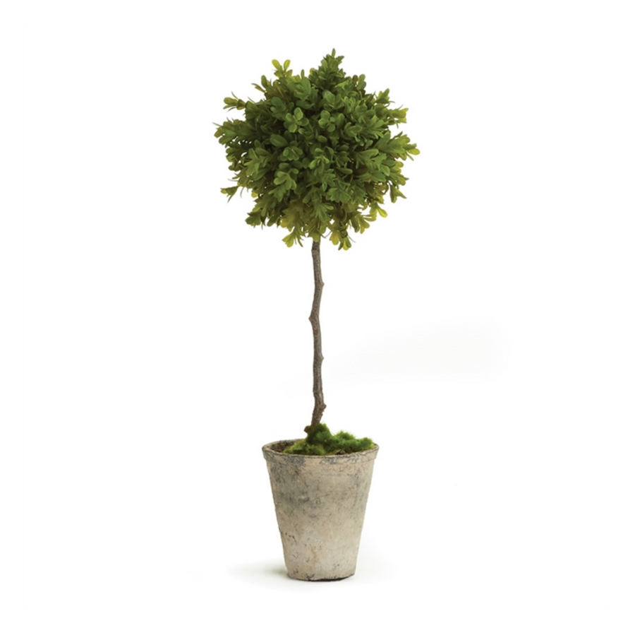 BARCLAY BUTERA FAUX BOXWOOD TOPIARY POTTED 19