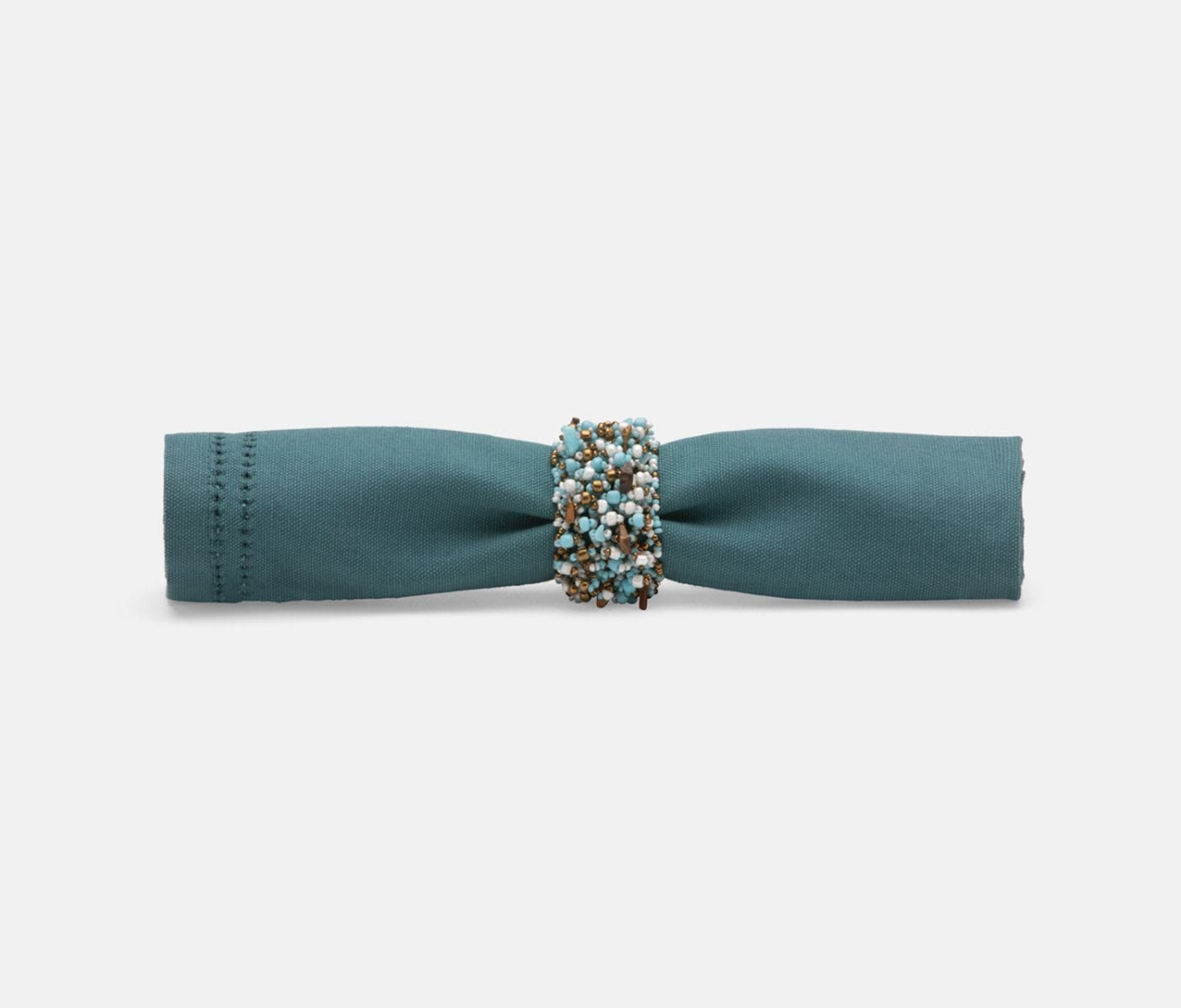 Turquoise napkin rings top